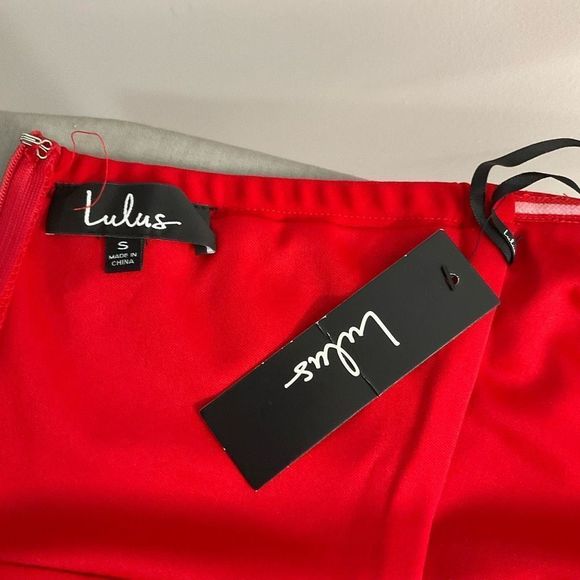 Lulu’s NWT Mateo Red Lace Strapless Bodycon Dress - Picture 11 of 14